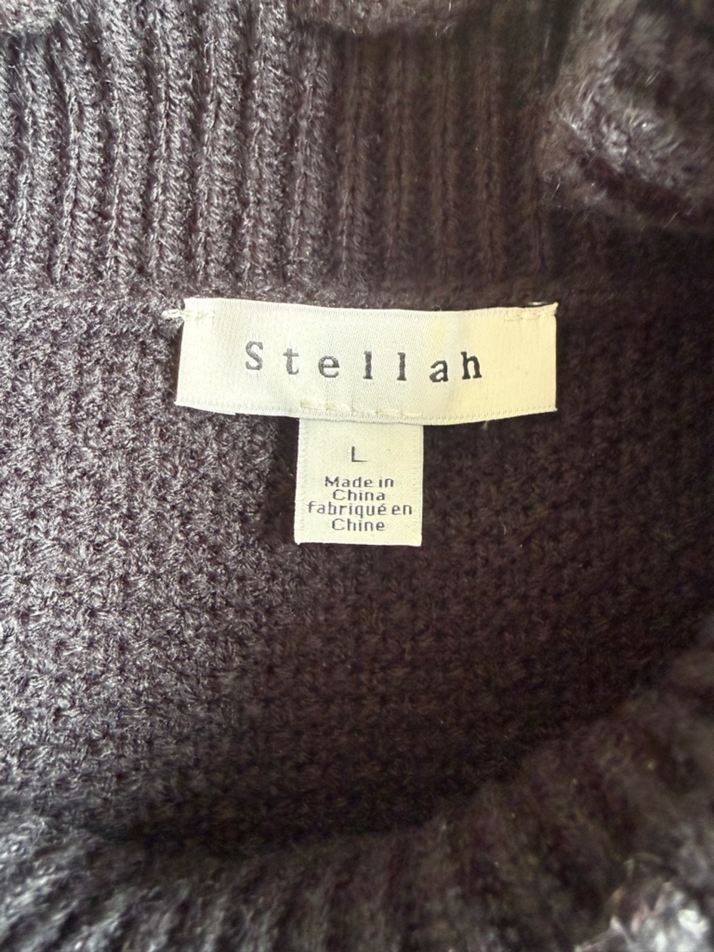 Stellah Black Ruffle Turtleneck Sweater - Picture 2 of 2